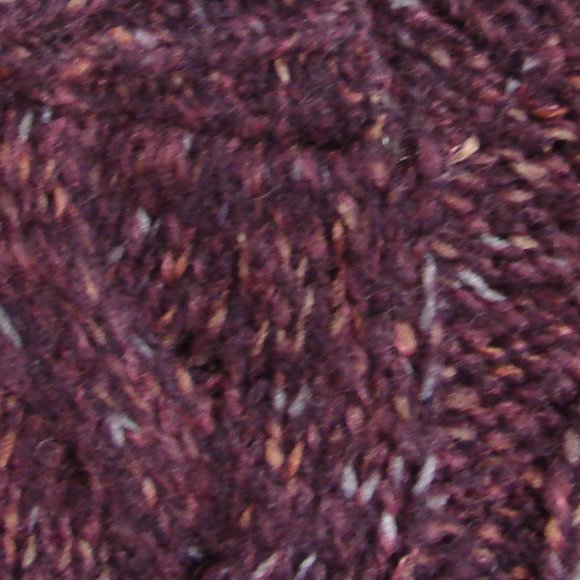 Purple Pink Flecks Cable Knit V Sweater S/Sleeve - Picture 14 of 14